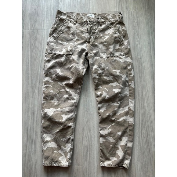 Citizens Of Humanity Pants - Citizens of Humanity Leah Cargo Pants in Taupe‎ Camo size 28